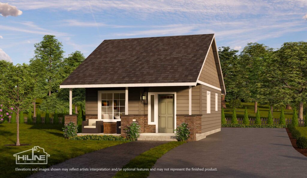 Single Story - One Bedroom Houseplan.