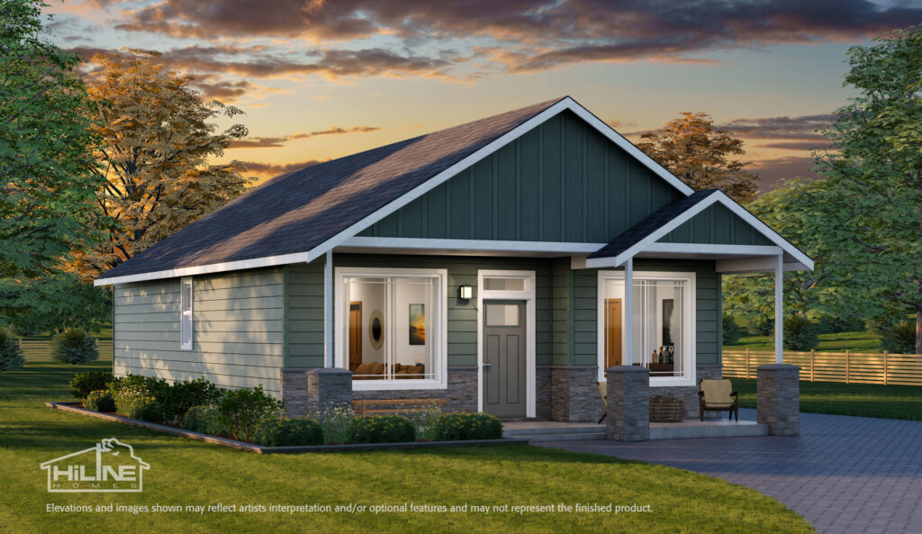 Single Story - One Bedroom Houseplan.
